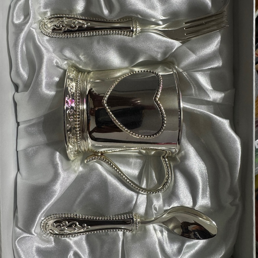 Things Remembered Silver Cup set